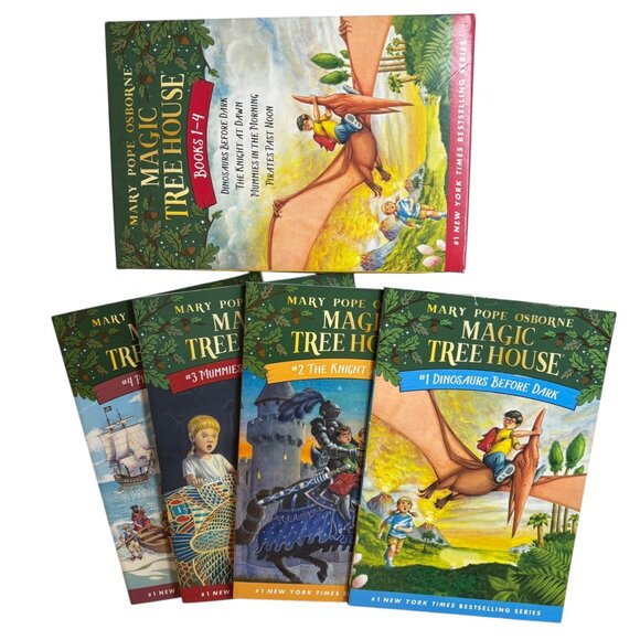 Magic Tree House Books 1-4 Box Set By Mary Pope Osborne - Picture 2 of 4